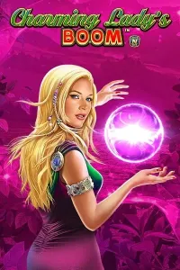 charming ladys boom game logo